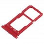 SIM Card Tray + SIM Card Tray / Micro SD Card Tray for OPPO R15(Red)