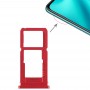 Slot per scheda SIM + Slot per scheda SIM / Micro SD vassoio di carta per OPPO R15 (Red)