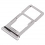 Slot per scheda SIM + Slot per scheda SIM / Micro SD vassoio di carta per OPPO R15 (argento)