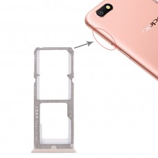 2 x bandeja de tarjeta SD tarjeta SIM bandeja + Micro para OPPO A77 (de oro rosa)