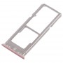 2 x plateau de carte SIM + plateau de carte micro SD pour OPPO A77 (or rose)