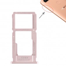 La bandeja de tarjeta SIM bandeja de tarjeta SIM + / bandeja de tarjeta Micro SD para OPPO R11S Plus (de oro rosa)