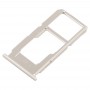 Slot per scheda SIM + Slot per scheda SIM / Micro SD vassoio di carta per OPPO R11 (argento)