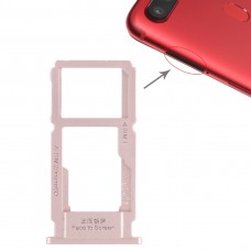 SIM-kaardi salve + SIM-kaardi salve / Micro SD-kaardi salve OPPO R11-de jaoks (Rose Gold)