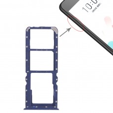2 x Tray kart SIM + Taca karta Micro SD dla OPPO A5 / A3S (niebieski)