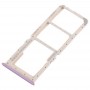 2 x SIM Card Tray + Micro SD Card Tray for OPPO A5 / A3s(Purple)
