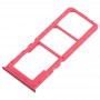 2 x SIM CART Tray + Taca Micro SD Tray dla OPPO A5 / A3S (czerwony)