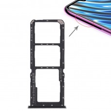 2 x SIM Card Tray + Micro SD Card Tray for OPPO A7x(Black)