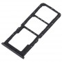 2 x SIM kártya tálca + mikro SD kártya tálca az OPPO A7X (fekete) számára