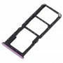 2 х SIM-карты лоток + Micro SD-карты лоток для OPPO a7x (фиолетовый)