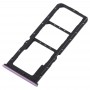 2 x SIM vassoio di carta Vassoio + Micro SD per OPPO A7x (viola)