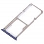 2 x SIM Card Tray + Micro vassoio di carta di deviazione standard per OPPO A83 (blu)