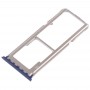 2 x SIM Card Tray + Micro vassoio di carta di deviazione standard per OPPO A83 (blu)