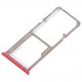 2 x SIM Card Tray + Micro vassoio di carta di deviazione standard per OPPO A83 (Red)