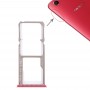 2 x SIM Card Tray + Micro SD Card Tray for OPPO A1(Red)