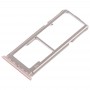 2 x SIM vassoio di carta Vassoio + Micro SD per OPPO A1 (oro rosa)