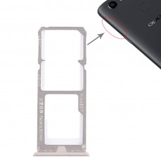 2 x SIM kártya tálca + mikro SD kártya tálca az OPPO A73 / F5 (arany) számára