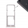 2 x bandeja de tarjeta SIM bandeja + Micro SD Card para OPPO A73 / F5 (Oro)