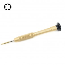 Професионален инструмент за ремонт отворен инструмент 25mm T5 Hex Tip Socket отвертка (злато)