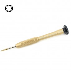 პროფესიული სარემონტო ინსტრუმენტი ღია Tool 25mm T6 Hex Tip Screwdriver (Gold)