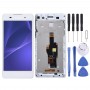LCD Screen and Digitizer Full Assembly with Frame for Sony Xperia E5 F3311 F3313(White)