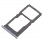 SIM Card Tray + SIM Card Tray / Micro SD Card Tray for Vivo X21(Silver)
