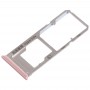 2 x SIM vassoio di carta Vassoio + micro SD per Vivo Y53 (oro rosa)