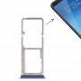 2 x tarjeta SIM bandeja de tarjeta micro SD + Bandeja para Vivo Y75 (azul)