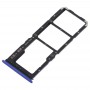 2 x plateau de carte SIM + plateau de carte micro SD pour VIVO Y93 (bleu)