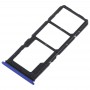 2 x SIM Card Tray + Micro SD Card Tray for Vivo Y93(Blue)