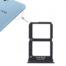 2 X SIM карта тава за Vivo X9i (черен)