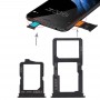 2 x plateau de carte SIM + plateau de carte micro SD pour VIVO Y66 (Noir)
