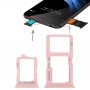 2 х SIM-карты лоток + Micro SD-карты лоток для Vivo Y66 (розовое золото)