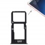 Slot per scheda SIM + Slot per scheda SIM / Micro SD vassoio di carta per Vivo X20 (nero)