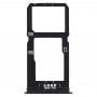 SIM Card Tray + SIM Card Tray / Micro SD Card Tray for Vivo X20(Black)