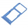 Zásobník SIM karty + zásobník karty SIM karty / Micro SD karta Zásobník pro vivo X20 (modrá)