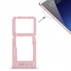 La bandeja de tarjeta SIM bandeja de tarjeta SIM + / bandeja de tarjeta Micro SD para Vivo X20 Plus (de oro rosa)
