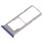 2 x SIM Card Tray + Micro SD Card Tray for Vivo Z1(Blue)