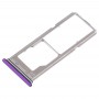2 x SIM Card Tray + Micro SD Card Tray for Vivo Z1(Purple)