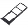 2 x plateau de carte SIM + plateau de cartes Micro SD pour VIVO Y71 (Noir)