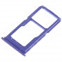 Slot per scheda SIM + Slot per scheda SIM / Micro SD vassoio di carta per Vivo X21i (blu)