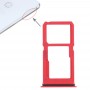 Slot per scheda SIM + Slot per scheda SIM / Micro SD vassoio di carta per Vivo X21i (Red)