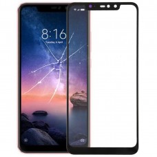 Front Screen Outer Glass Lens for Xiaomi Redmi Note 6 Pro(Black)