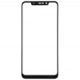 Frontscheibe Äußere Glasobjektiv für Xiaomi Redmi Anmerkung 6 Pro (Schwarz)