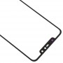 Frontscheibe Äußere Glasobjektiv für Xiaomi Redmi Anmerkung 6 Pro (Schwarz)