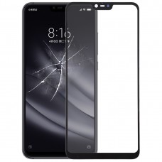 Přední obrazovka vnější skleněná čočka pro Xiaomi Mi 8 Lite (černá)