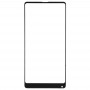 Frontscheibe Äußere Glasobjektiv für Xiaomi Mi Mix2 (Schwarz)