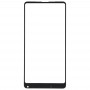 Ekran przedni zewnętrzny szklany obiektyw dla Xiaomi MI MIX 2S (czarny)