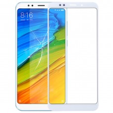 Frontskärm Yttre glaslins för Xiaomi RedMi 5 plus (vit)