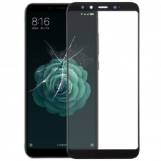 מסך קדמי עדשת זכוכית חיצונית עבור Xiaomi Mi 6X (שחורה)